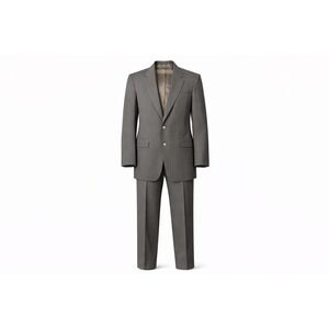 Towncraft Men's Suit Size 40R Gray Pinstripe Pants Size 33/30 Wool Blend